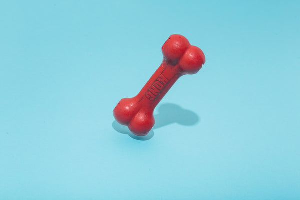Rood rubberen KauwKong bijtspeeltje voor honden